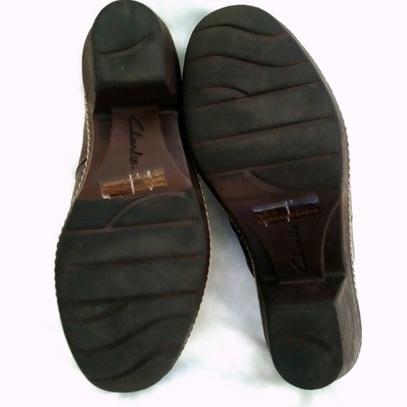 Clarks Brown leather mules 8M - Picture 5 of 7